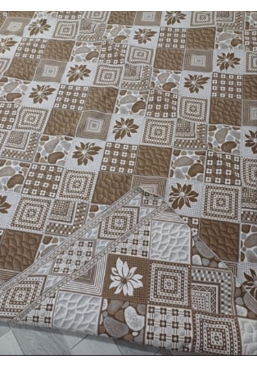 Savan Dokuma Halı Örtüsü 6m² 200 300cm Kale Kahve3 Kahverengi