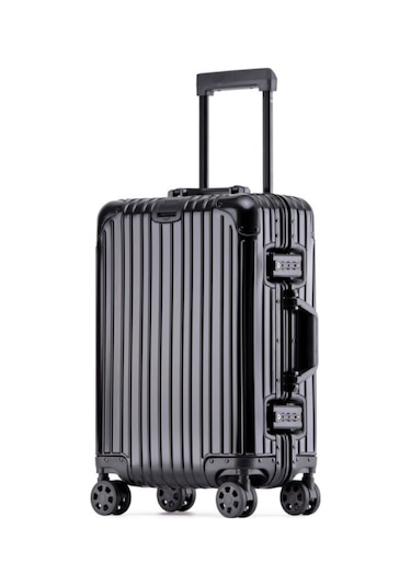 Monat Luggages Monnat Al-01 Siyah Kabin Boy Valiz Çok Renkli