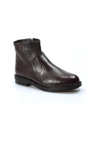 Hakiki Deri Kürklü Erkek Klasik Bot 408kma123 Kahve Floter