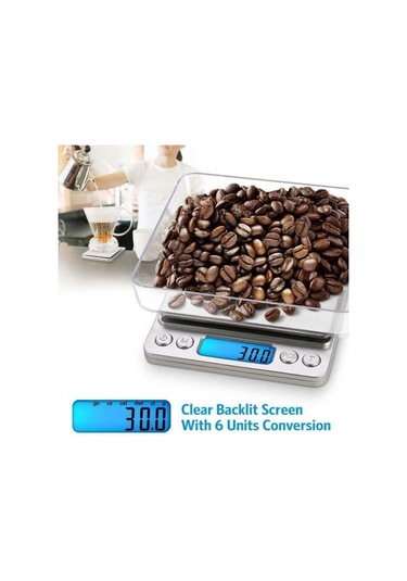 Yüksek Kalite Dijital Mutfak Ölçeği Mini Cep Paslanmaz Çelik Hassas Takı Elektronik Denge Ağırlığı Altın Gram Doğruluk 500g / 0.01g Altın