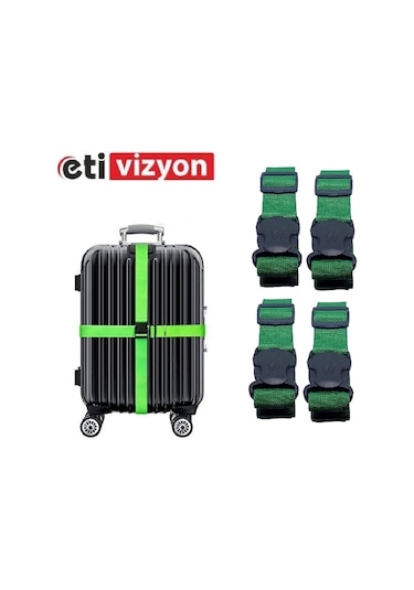Etivizyon Valiz Kemeri 4 Adet Yeşil