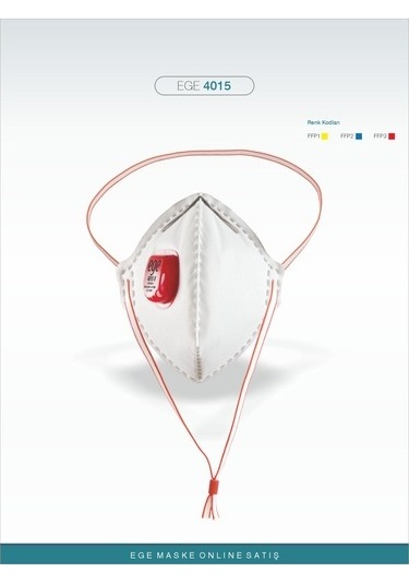 Ege 4015 V FFP3 NR N99 Ventinli Maske 10'Lu