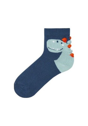 Brz Kids 3D Dinazor Desenli Erkek Çocuk Çorabı 3Lü Set