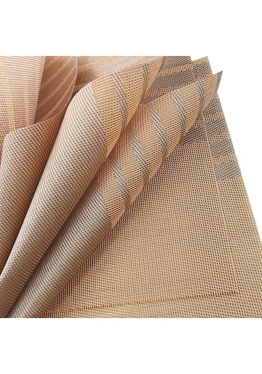 Yeşil 4 Adet Placemats Yemek Masası Yer Paspasları Seti Kaymaz Yalıtım Pvc Yerleştirme Su Geçirmez Isıya Dayanıklı Mutfak Masa Paspasları Yeşil