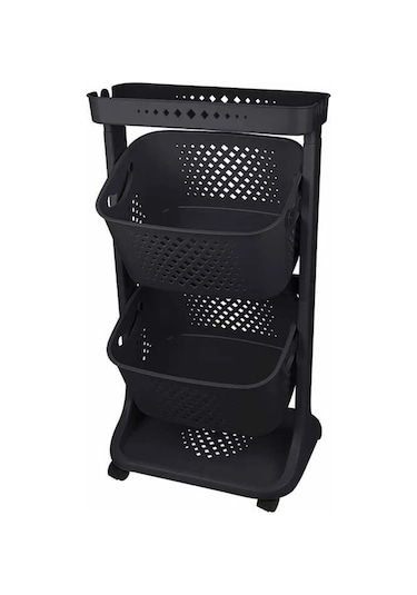 İki Katlı Organizer Sepet - Sebzelik