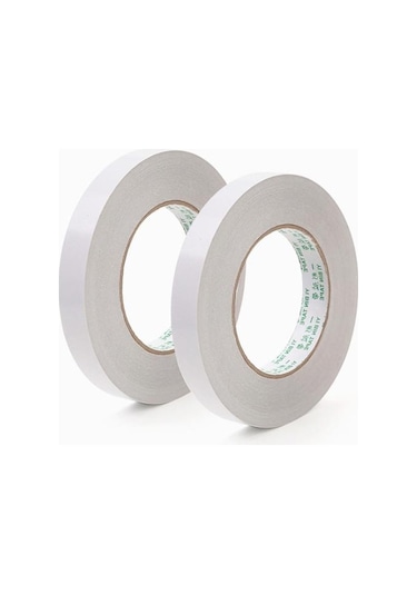 Ofis Beyaz Çift Taraflı Bant Kağıdı Güçlü Ultra-ince Yüksek Yapışkanlı Pamuklu Çift Taraflı Bant 15mmx8m