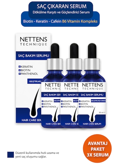 Nettens Hair Saç Serumu 3 x 50 ML
