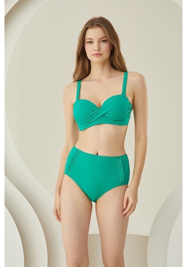 Loya Kadın Yeşil Beauty From Straplez Tek Üst Bikini
