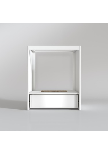 Kenzlife Ankastre Modülü Kabini Alim Byz Fırın Ocak Dolabı Çekmeceli 70 Cmye Kadar Ocak İçin Uyumlu Beyaz