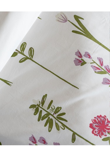 Cotton Collection Tek Kişilik Nevresim Seti Fleur Renkli