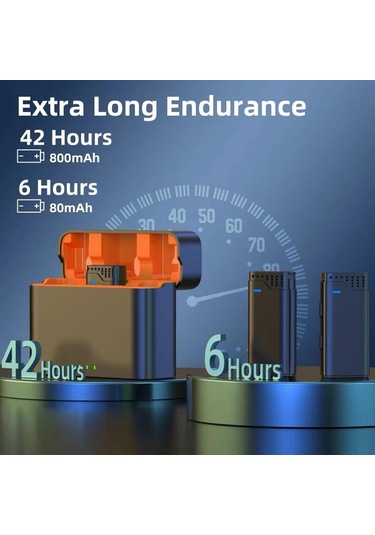 Yeni 3 İn 1 Taşınabilir Yaka Mikrofonu Taşınabilir Şarj Kutusu