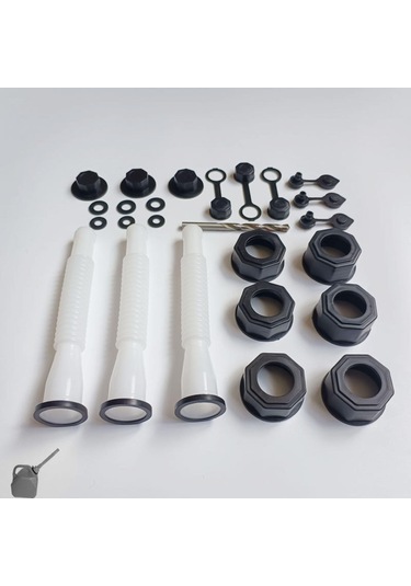 Suntek Matkap Beyaz Esnek Dökme Nozulu 3 Setli Gaz 3'lü-takım