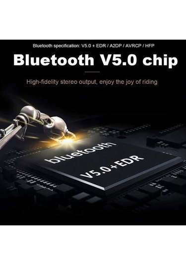 Jms T2 Kablosuz Bluetooth Uyumlu 5.0 Motosiklet Kaskı Stereo Hoparlör Kulaklık