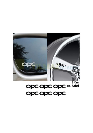 Opel Opc Logo Kapı Kolu Dikiz Ayna Jant Oto Sticker Yapıştırma Etiket