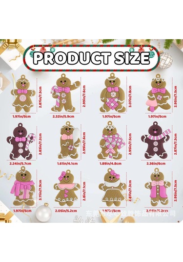 Springsun Modern Minimalist 12 Adet Pvc Kürdan Manzaralı Noel Asısı - Büyük 9.5cm Ve Küçük 6.4cm Boylar, Kahverengi Rengi, Noel Ağacı, Ev Dekorasyonu İçin