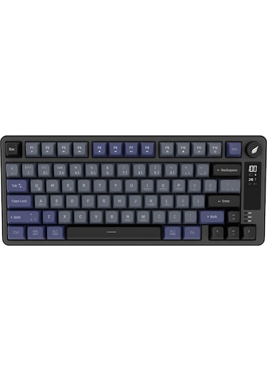 Hawk Gaming Hk255 Membrane Lcd Rgb Kablosuz/bluetooth Siyah Gri %75 Türkçe Gaming Klavye
