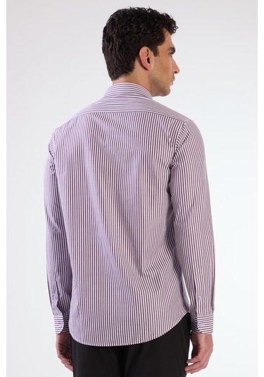 Mavi Kare Desen Erkek Gömlek - Regular Fıt Mavi