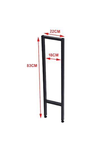 Dresuar Masa Ayağı Metal Ayak 2 Adet 83cm X 22cm Mobilya Ayakları