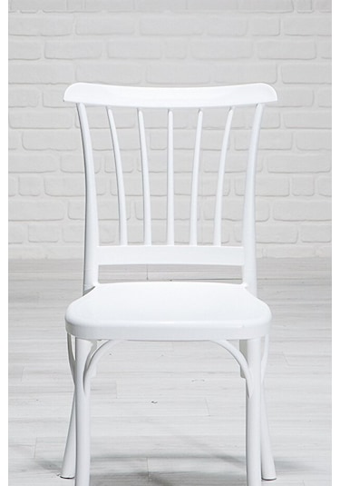 Violet Beyaz / Sirius Sabit Masa - 4 Sandalye 1 Masa / Salon - Mutfak Masa Takımı