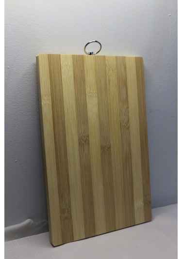 Çizgili Ahşap Kesme Tahtası 18x28 Ahşap