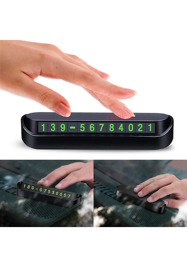 Araç Parktel Numaratör Oto Telefon Park Numaratörü Ön Cam Torpido (387745389)
