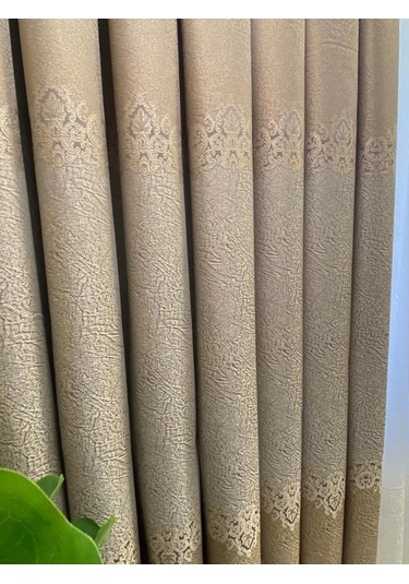 Lora Gri 1/3 Sık Pile Fon Perde Apm Gri