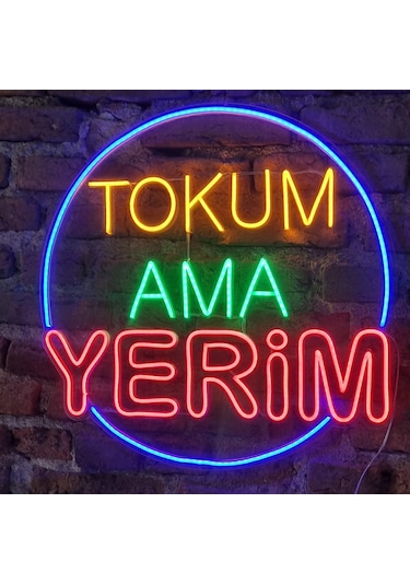 Tokum Ama Yerim Yazılı Neon Led 55 CM