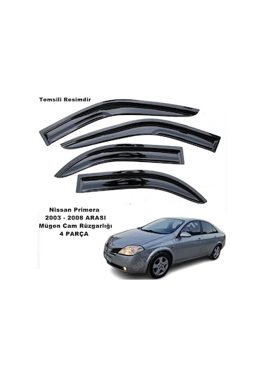 Nissan Primera Mügen Cam Rüzgarlığı 2003-2008 Arası 4 Lü Set