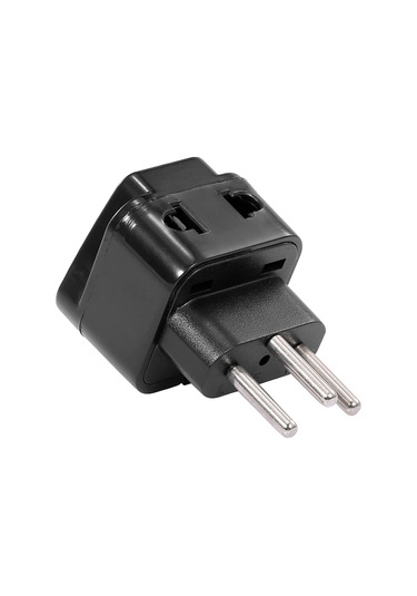 Yunboo Siyah İçyapı Oval İsviçre Çevirici Prizi - 5 Lüniversal Delikli Çevirici Soket 250v, 10/16a 250V 16A