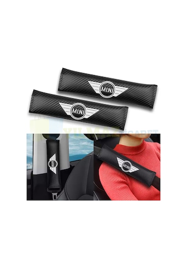 Mini Cooper Logo Emniyet Kemer Pedi Nakış İşleme 2 Adet
