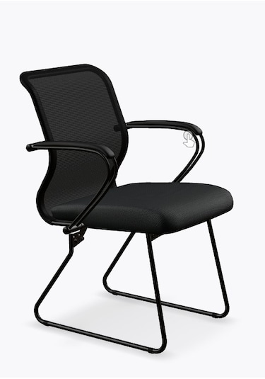 Ergolife Sit 8 Bekleme Koltuğu Bel Destekli, Fileli, Siyah, Toplantı Sandalyesi - Ed.57.1.6a5 Siyah