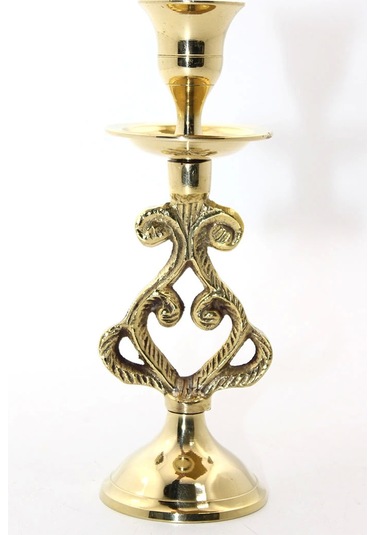 Tekli Pirinç Şamdan 4744 - 9032568212633ynt