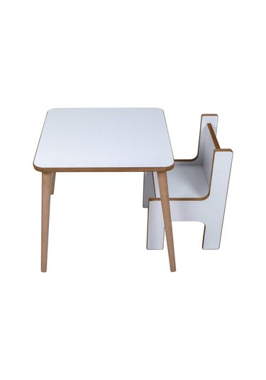 Industrial Living Çocuk Oyun, Aktivite Ve Etkinlik Masası - 49x49 Beyaz - Beyaz