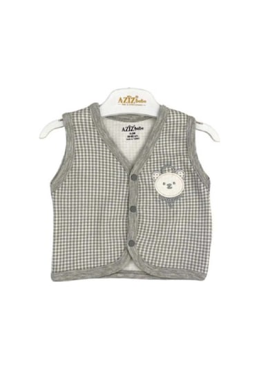 Aziz Bebe Bebek Yeleği 24327 Gri