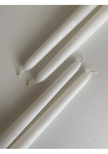 Cozy Candle Ev İçin Uzun Masa Mumları 253841170 Beyaz