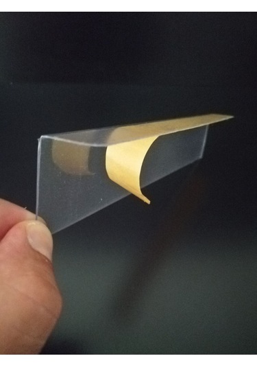 10 Adet Yapışkanlı Etiketlik Profil 20 x 4 CM Raf İsimlik Etiketlik