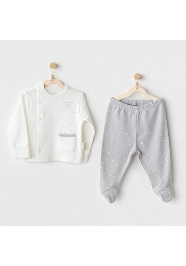 Andywawa Mommy's Little Star 2'li Zıbın Seti Ac25704 Gri