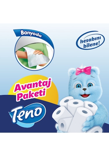 Teno Avantaj Paket Kağıt Kağıt Havlu 2 x 12'li