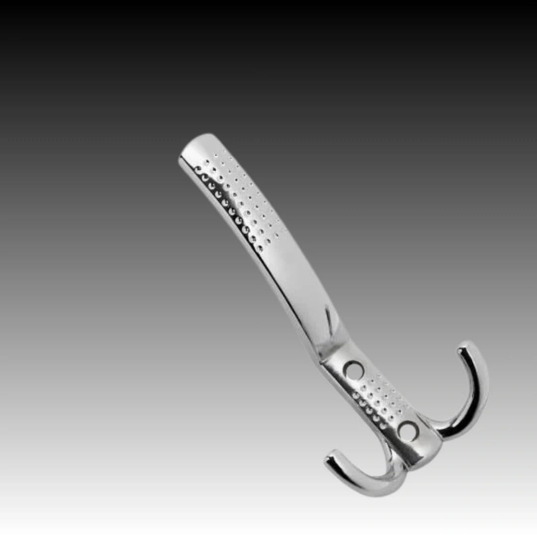 Uzun Noktalı Metal Askı Şık Portmanto Askılık Dolap Mobilya Askısı Vidalar Dahil Krom