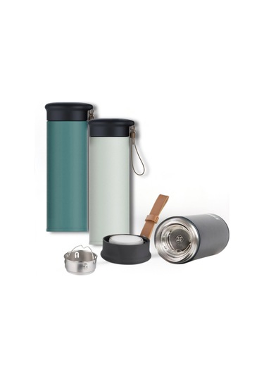 600 Ml Paslanmaz Çelik Termos, Çift Katmanlı, Sızdırmaz Kapaklı Yeşil