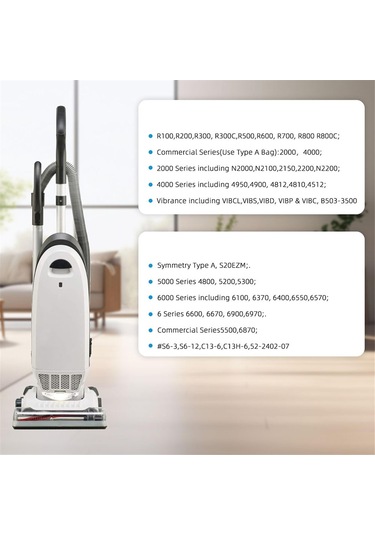 Leasetake Riccar Vacuum Simplicity S20ezm İçin 12 Paket Vakum Torbası Tip A, 2000/4000 Serisi İçin Simplicity Vakum Torbası Tipi
