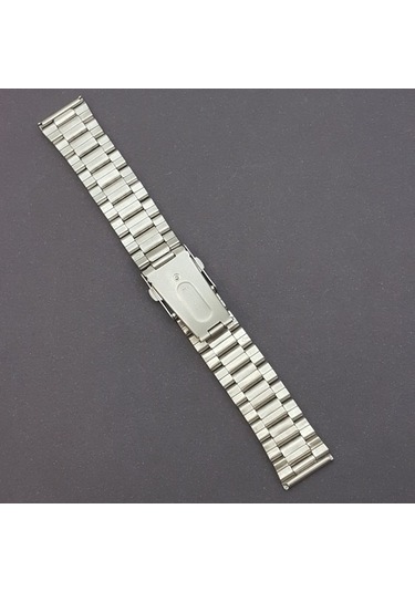 Çelik Metal Kol Saat Kordonu Yandan Basma Anahtarlı 26 Mm (A-01)