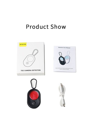 Geeroyoo Kızılötesi Gizli Kamera Dedektörü, Renkli Lensli Taşınabilir Şarjlı Cihaz Tarayıcı