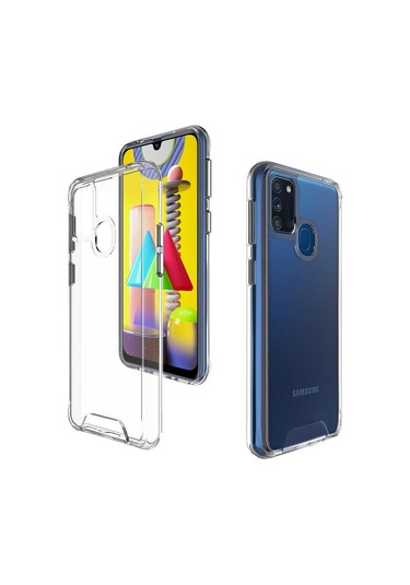 Samsung Uyumlu Galaxy M30s Kılıf Zore Gard Silikon Renksiz