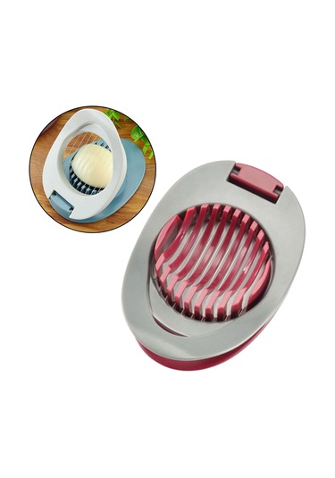 Suntek Paslanmaz Çelik Doğrama Bölmesi Yumurta Kesici Tel Kırmızı