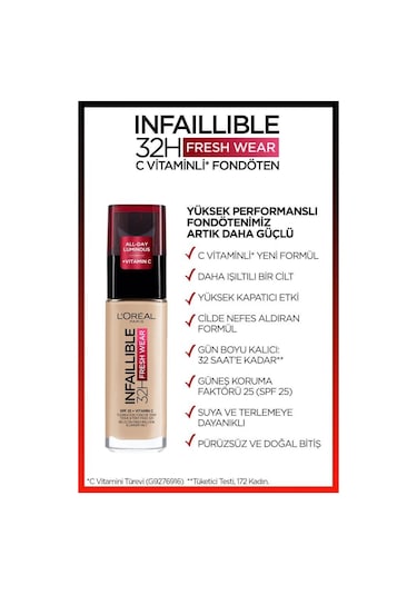 L'Oreal Paris Infaillible 24H Fondöten No:130 True Beige 30 ML