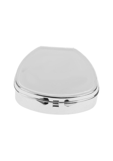 Pazly Tıp Suntek Seyahat Oval Organizatör Mini Metal Magideal Kutusu Hap Fq Altın