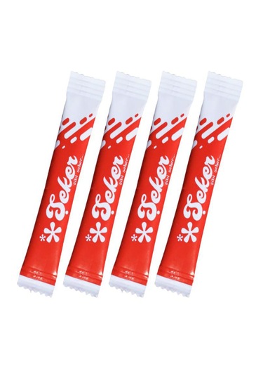 Stick Şeker 4000 Adet 3 Gr Kırmızı Desenli 2'li Set