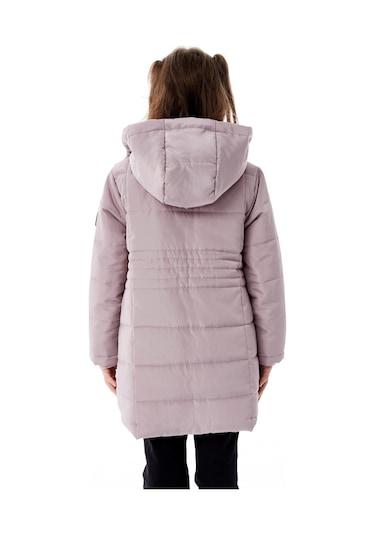 Benitto Kids Kız Çocuk Kapüşonlu Kışlık Şişme Mont 51355 Mor