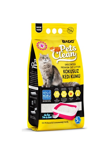 Pets Clean Kedi Kumu Natural Kokusuz 5lt